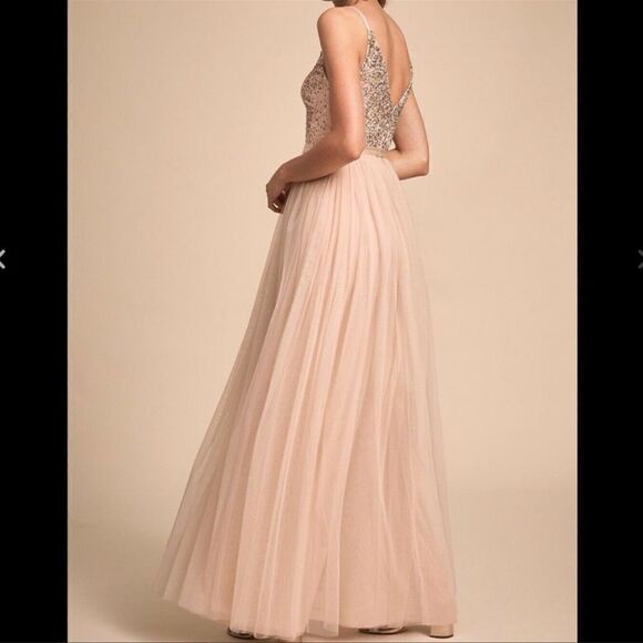 BHLDN - Avery Beaded Sequin Tulle Bridesmaid Special Occasion Dress size 20 - Picture 4 of 15